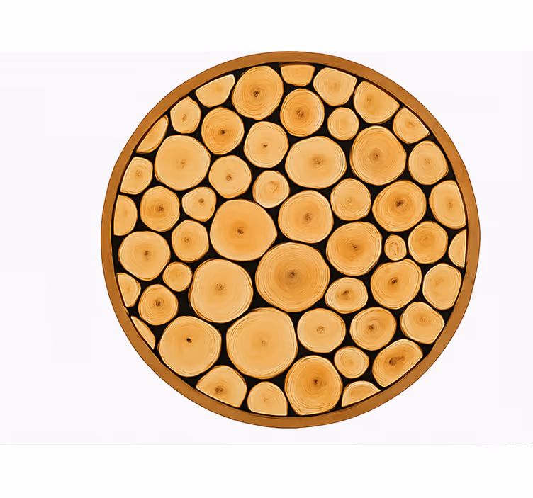 vinylový koberec do jedálne plátok prírodného dreva - Tenstickers