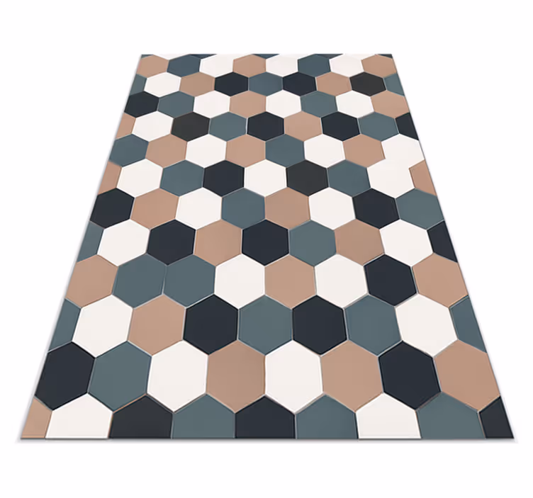 Vinylový koberec do kuchyne moderné hexagonálne dlaždice - Tenstickers