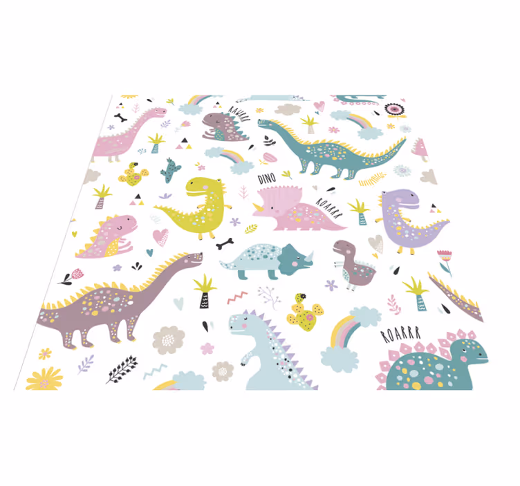 Vinylové koberce zvieratá dinosaur kallax - Tenstickers