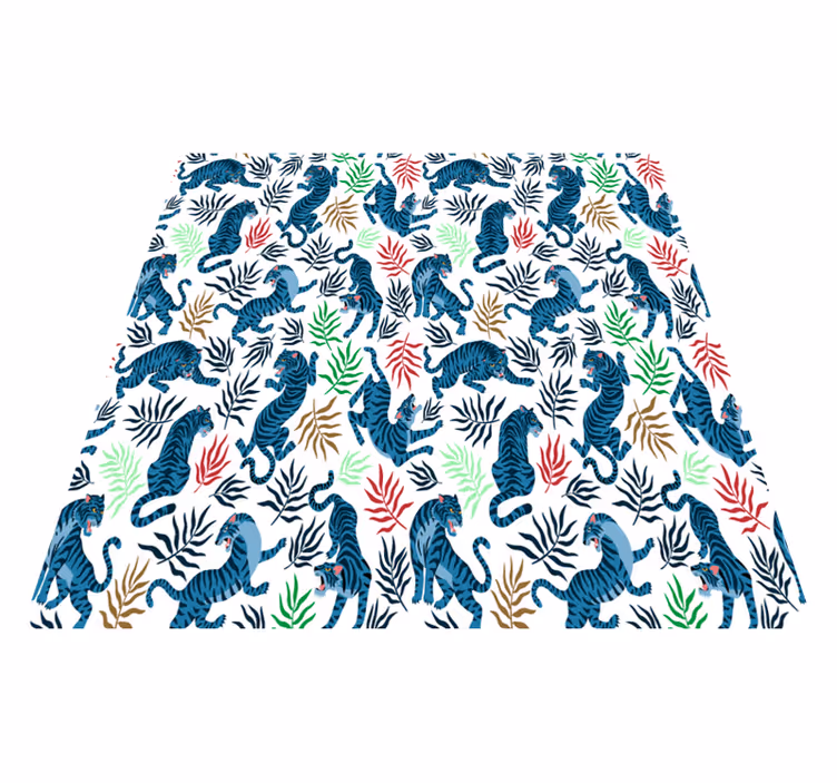 Vinylové koberce zvieratá farebné a nebezpečné leopardy - Tenstickers