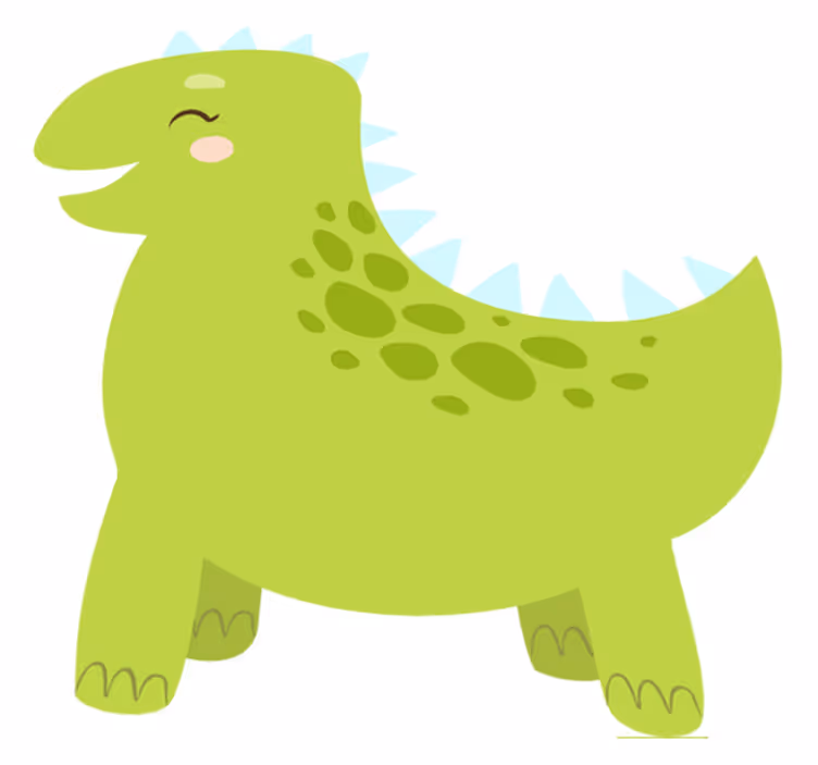 Vinylové koberce zvieratá šťastný dinosaurus - Tenstickers