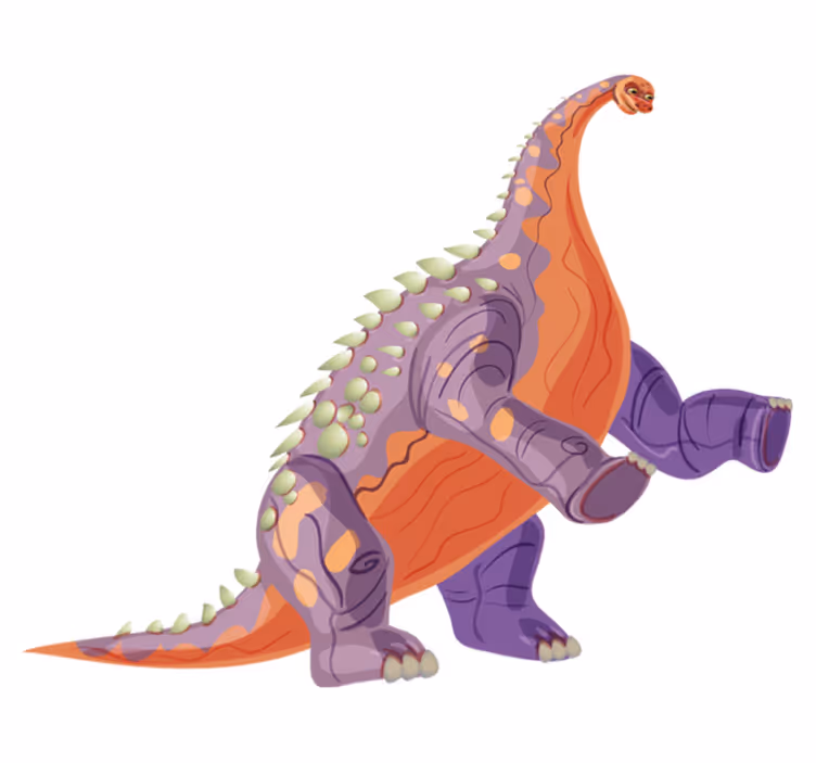 Vinylové koberce zvieratá farebný dinosaurus - Tenstickers