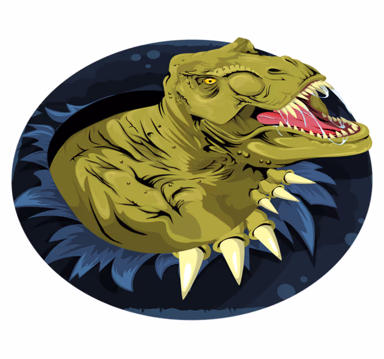 Vinylové koberce zvieratá lebka tyrannosaura rexe - Tenstickers