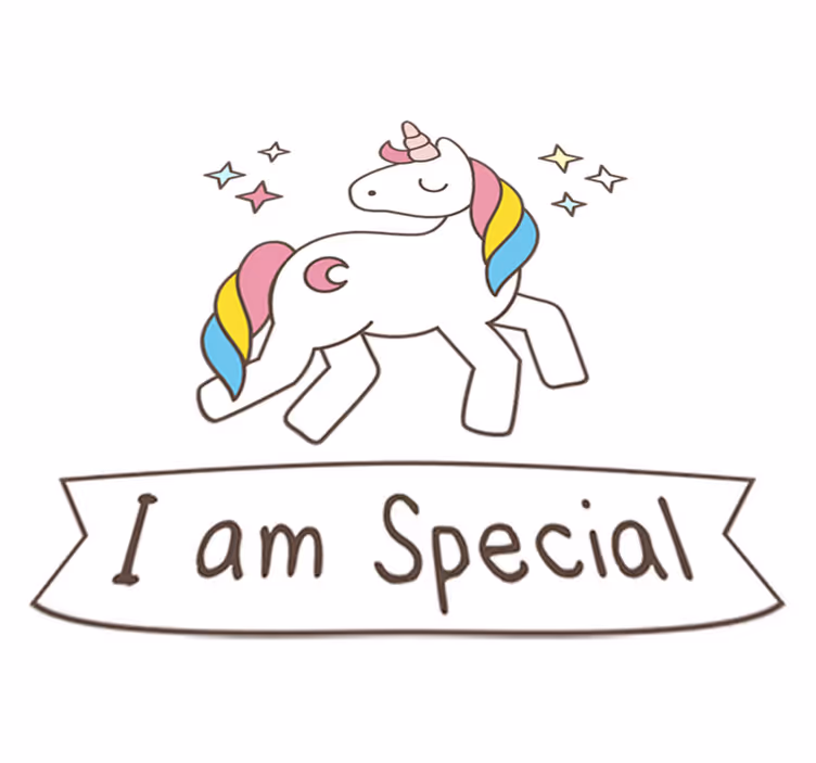 Vinylové koberce zvieratá jednorožec s magickým posolstvom - Tenstickers