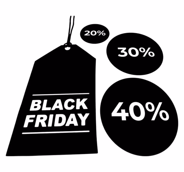 Vinylový koberec black friday prispôsobiteľná sada 3 - Tenstickers