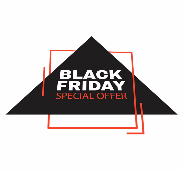 Vinylový koberec black friday s nápisom black friday - Tenstickers