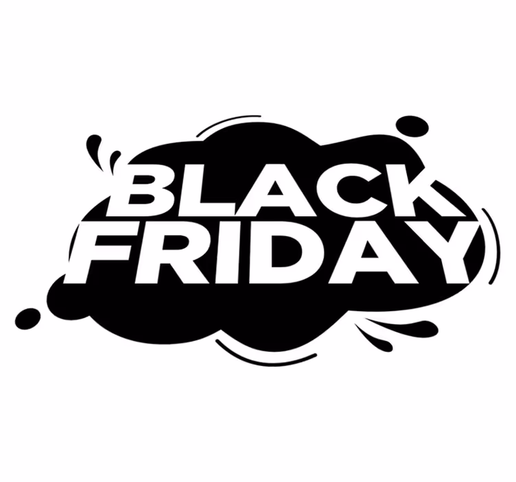 Vinylový koberec black friday farebný rozstrek - Tenstickers