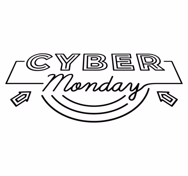 Vinylový koberec black friday šípy cyber monday - Tenstickers