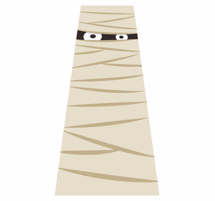 Vinylový koberec halloween oči mumie - Tenstickers