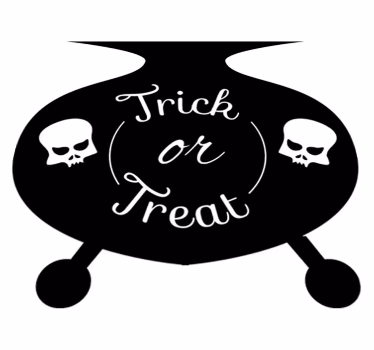 Vinylový koberec halloween kotlík na sladkosti - Tenstickers
