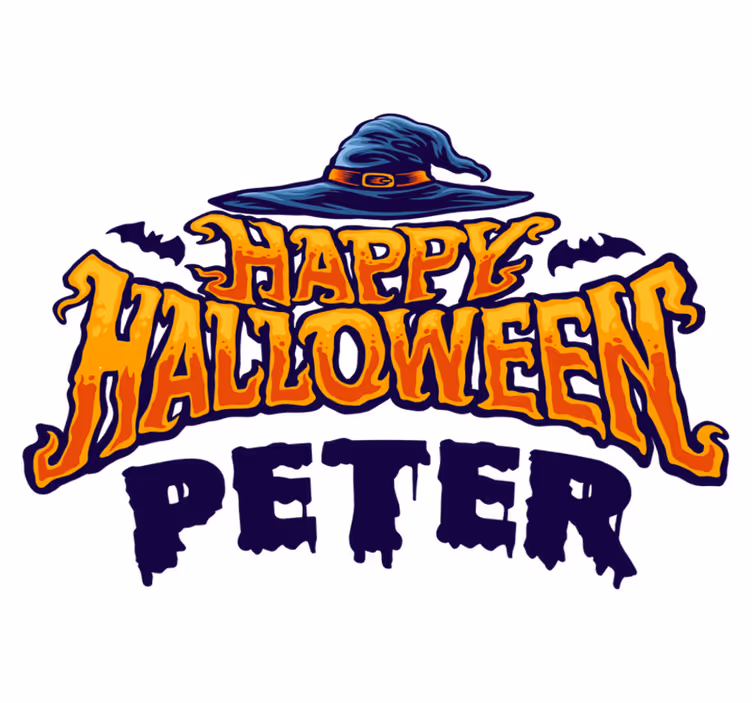 Vinylový koberec halloween Šťastný halloween na mieru - Tenstickers