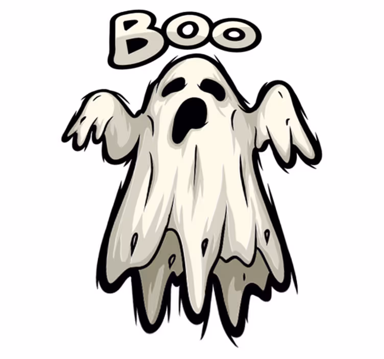 Vinylový koberec halloween figura ducha boo - Tenstickers