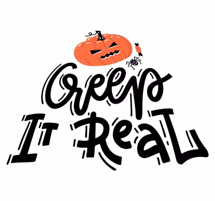 Vinylový koberec halloween s desivým dizajnom tekvice - Tenstickers