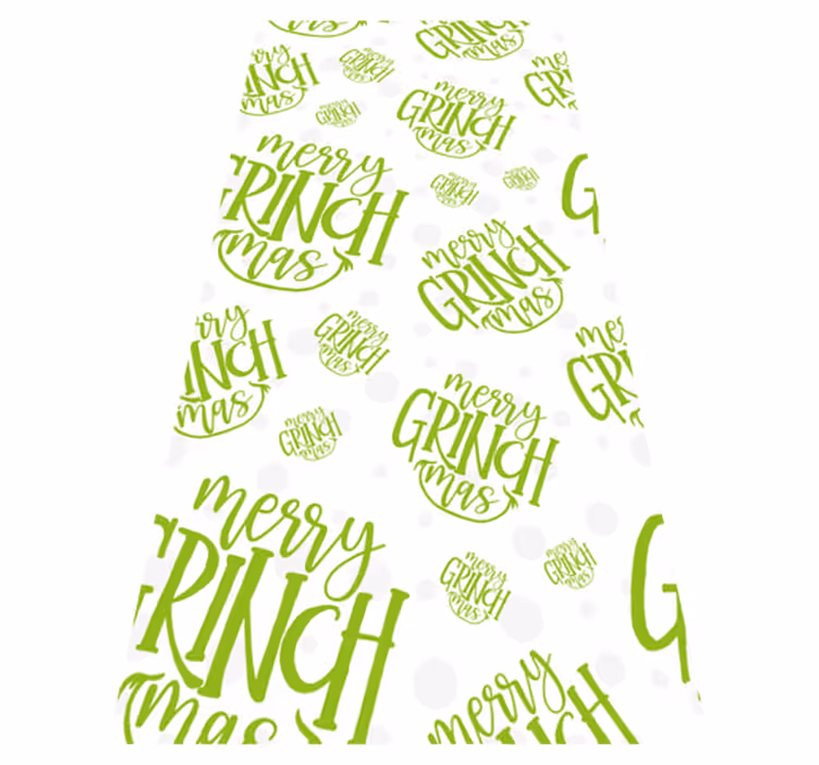 Vianočný vinylový koberec veselý grinchmas originálny dizajn - Tenstickers