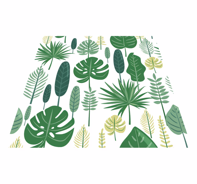 Vinylový koberec s kvetmi monstera - Tenstickers