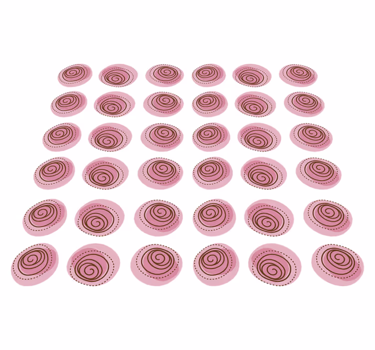 Vinylový koberec s kvetmi v ružovom ornamentu - Tenstickers