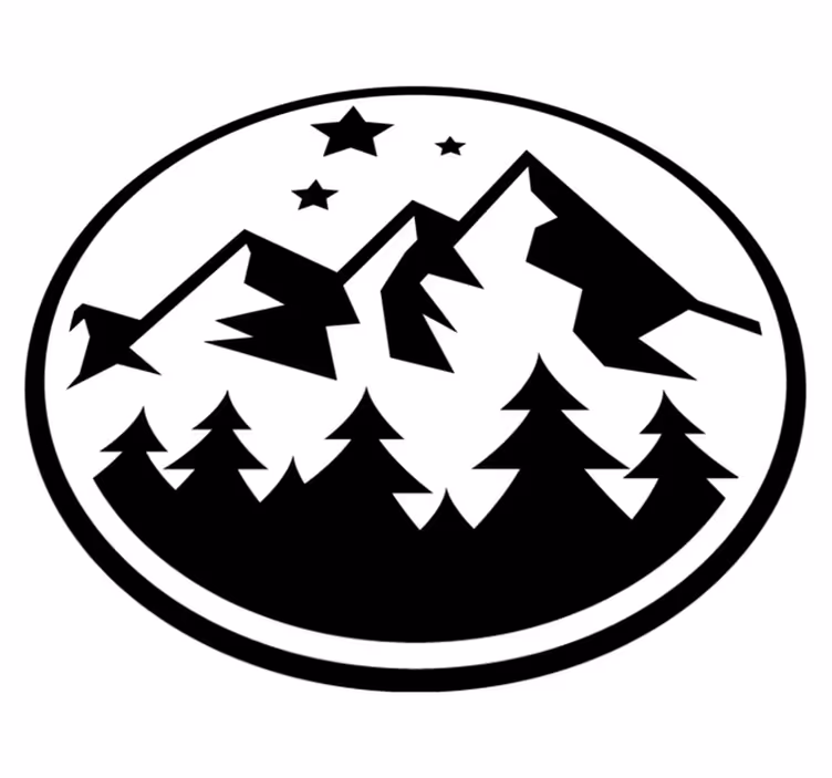 Vinylový koberec s kvetmi horská lesná scenéria - Tenstickers