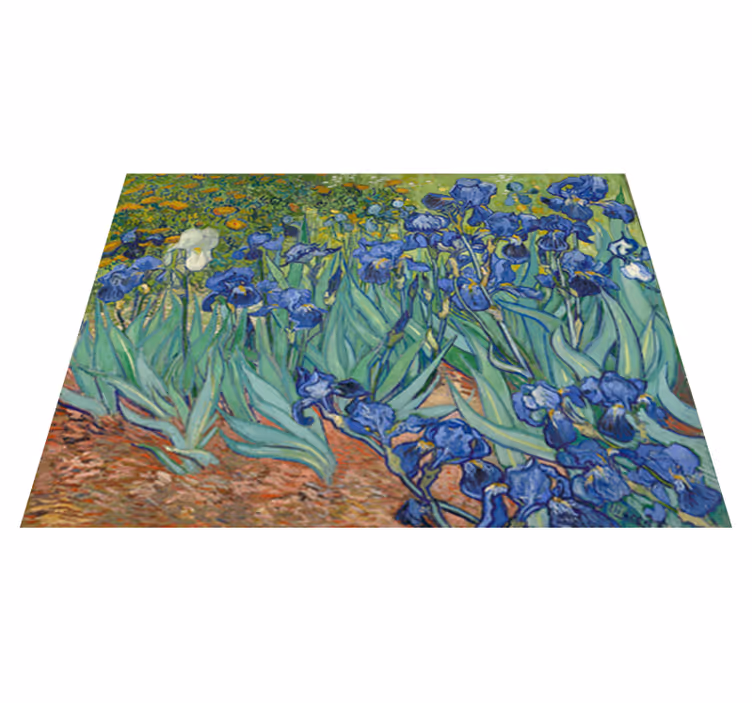 Vinylový koberec s kvetmi od van gogha - Tenstickers