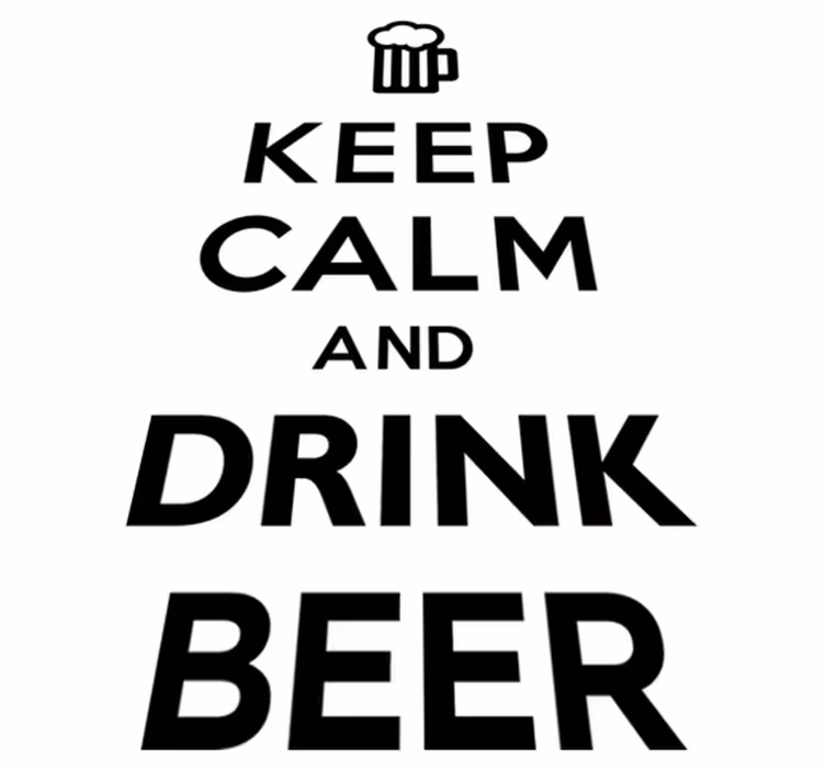 Vinylový koberec do kuchyne pokoj a pivo - Tenstickers