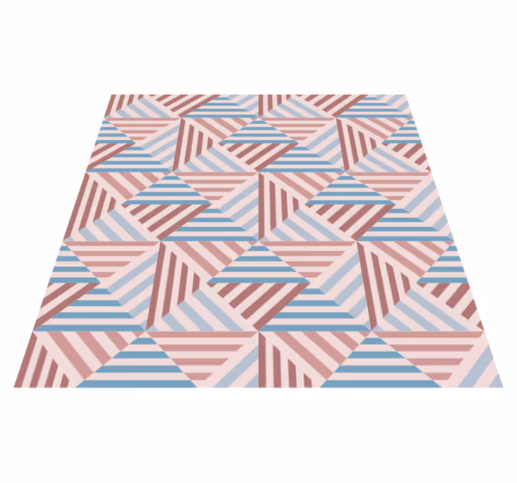Vinylový koberec do jedálne abstraktná geometria - Tenstickers