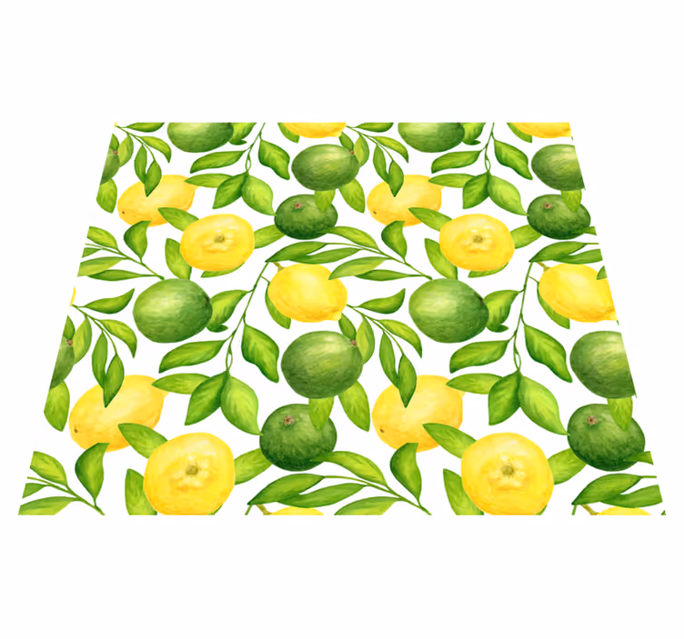 Vinylový koberec do kuchyne citróny a limety - Tenstickers