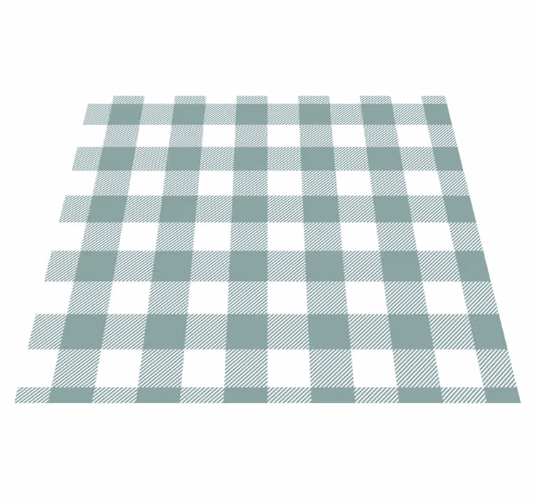 Vinylový koberec do kuchyne zelený tartan - Tenstickers