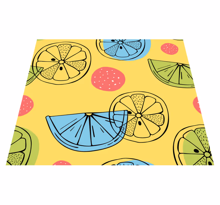Vinylový koberec do kuchyne citrusové plody - Tenstickers