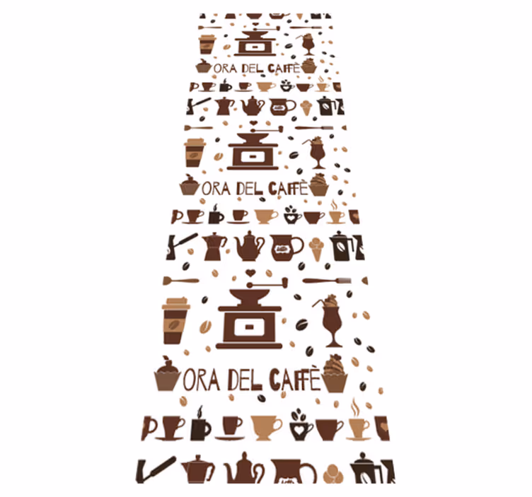 Vinylový koberec do kuchyne Čas na kávu - Tenstickers