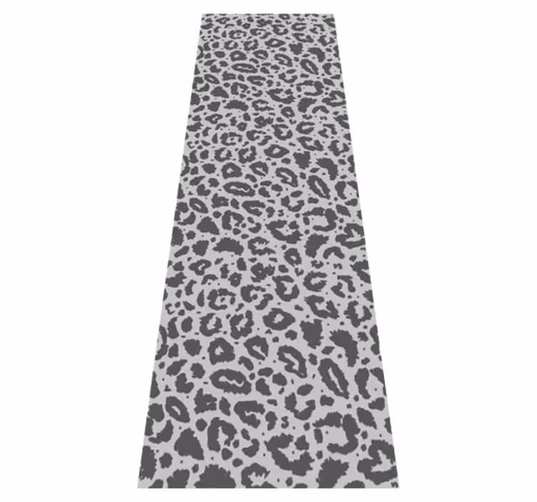 Vinylový koberec zvierací vzor klasický sivý leopardí vzor - Tenstickers