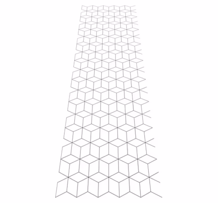 Vinylový koberec s geometrickými tvarmi kociek - Tenstickers