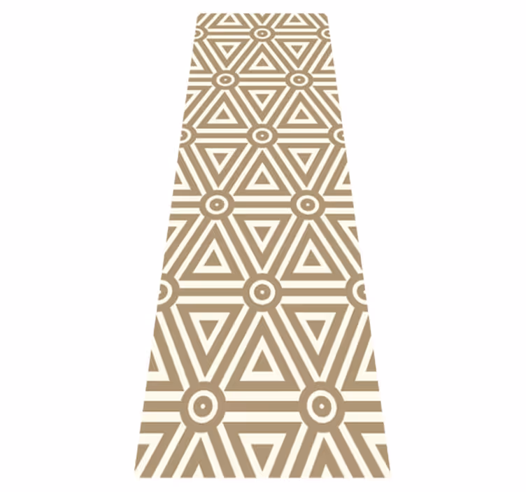 Vinylový koberec s geometrickými tvarmi v retro štýle - Tenstickers