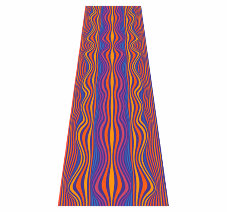 Vinylový koberec do spálne s psychedelickými vzormi - Tenstickers