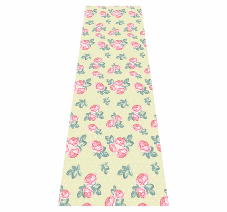 Vinylový koberec do spálne v štýle shabby chic s bodkami - Tenstickers