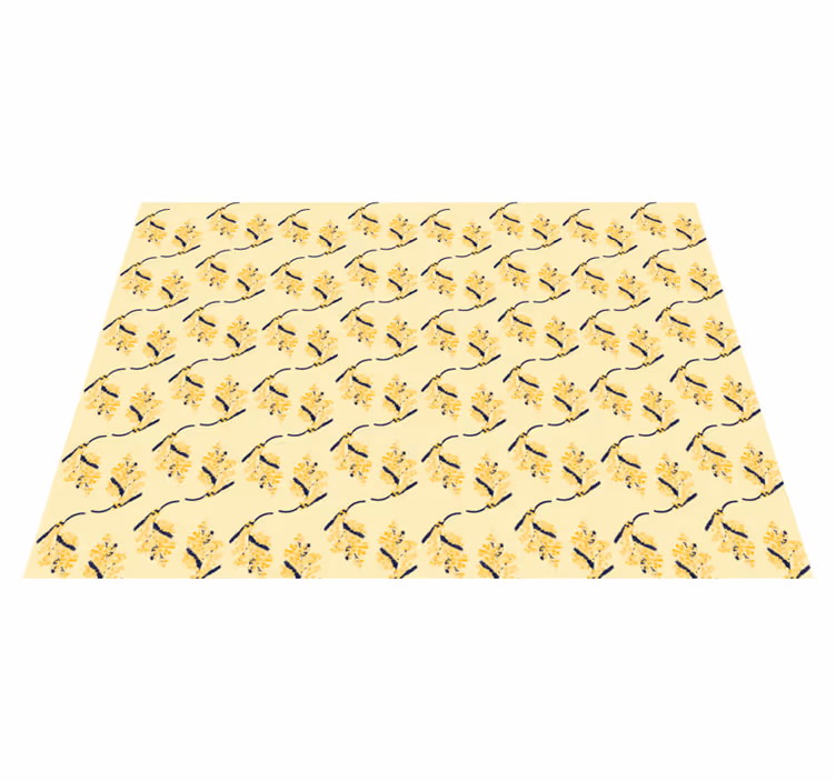 Prírodný vinylový koberec vzory mimosy - Tenstickers