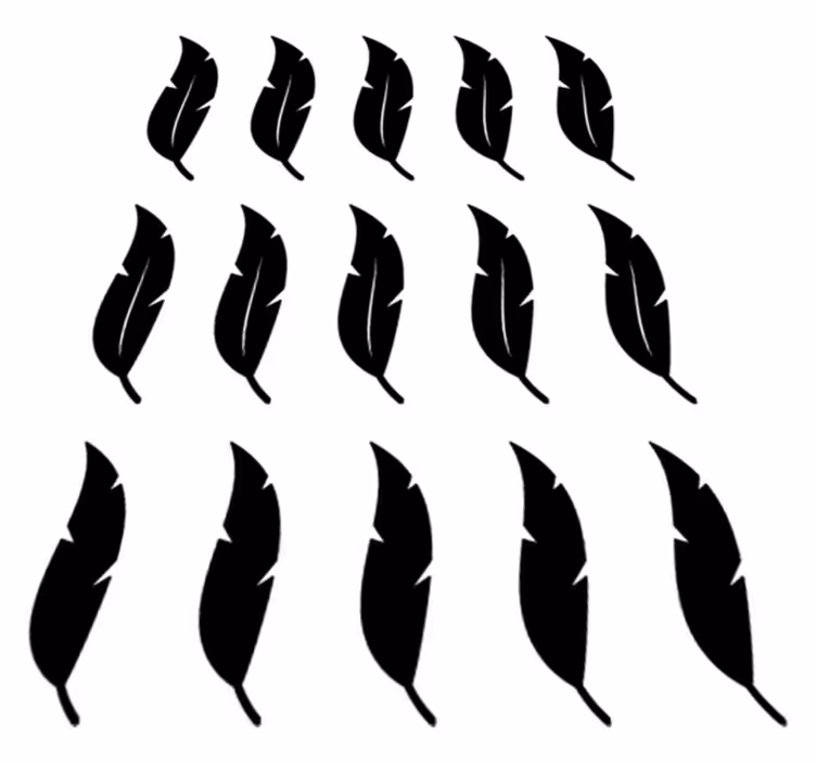 Prírodný vinylový koberec s plávajúcimi pierkami - Tenstickers