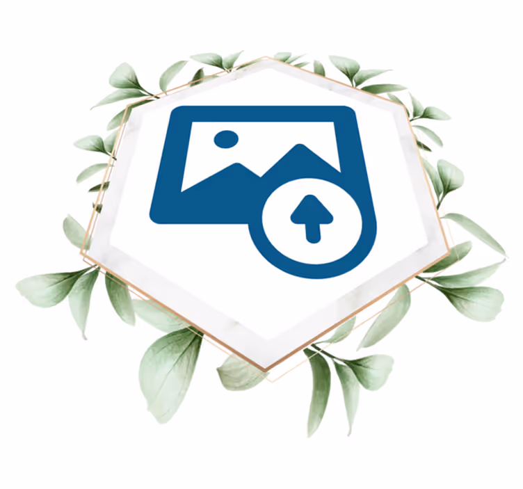 Prírodný vinylový koberec Žena s listami - Tenstickers