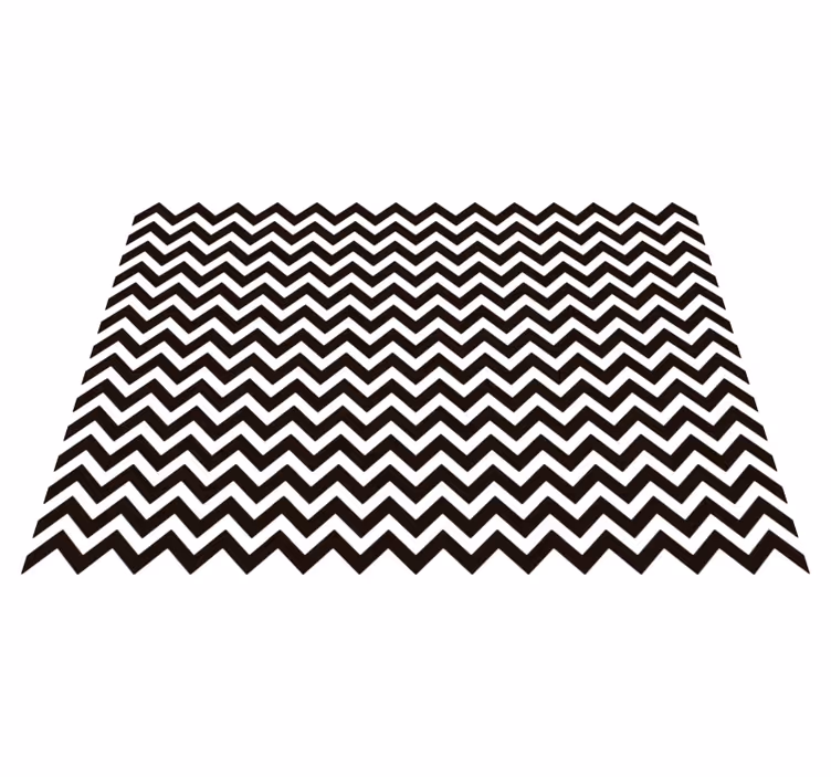Vinylový koberec s geometrickými tvarmi v zigzag vzore - Tenstickers