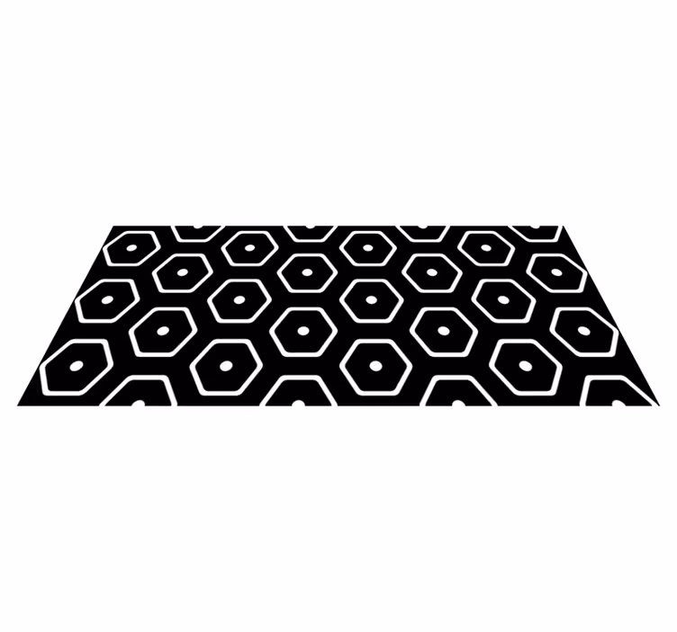 Vinylový koberec s geometrickými tvarmi minimalistický vzor - Tenstickers