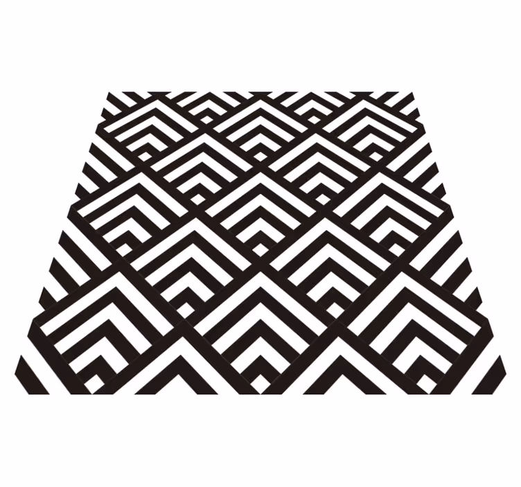 Vinylový koberec s geometrickými tvarmi diamanty - Tenstickers