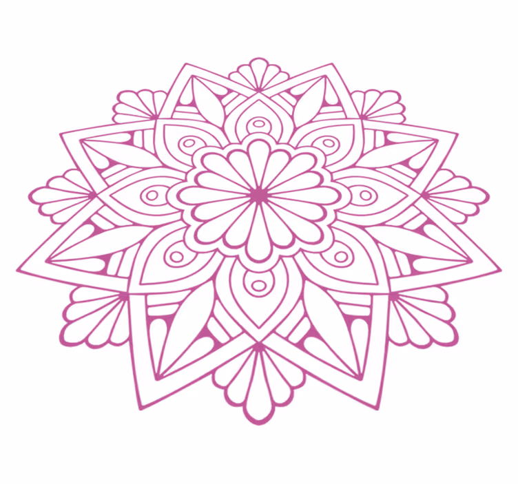 Vinylový koberec s geometrickými tvarmi botanický prvok - Tenstickers