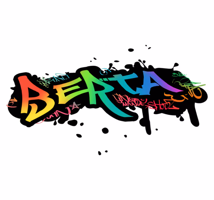 Detský vinylový koberec s prispôsobiteľným grafitom - Tenstickers