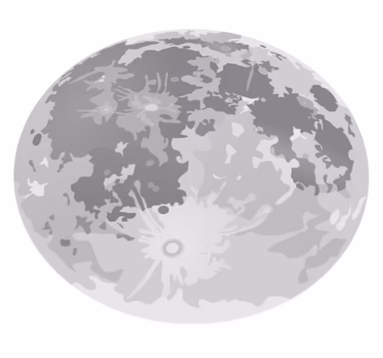 Detský vinylový koberec plný mesiac - Tenstickers