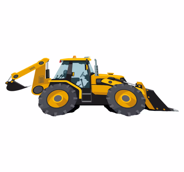 Detský vinylový koberec realistický traktor - Tenstickers