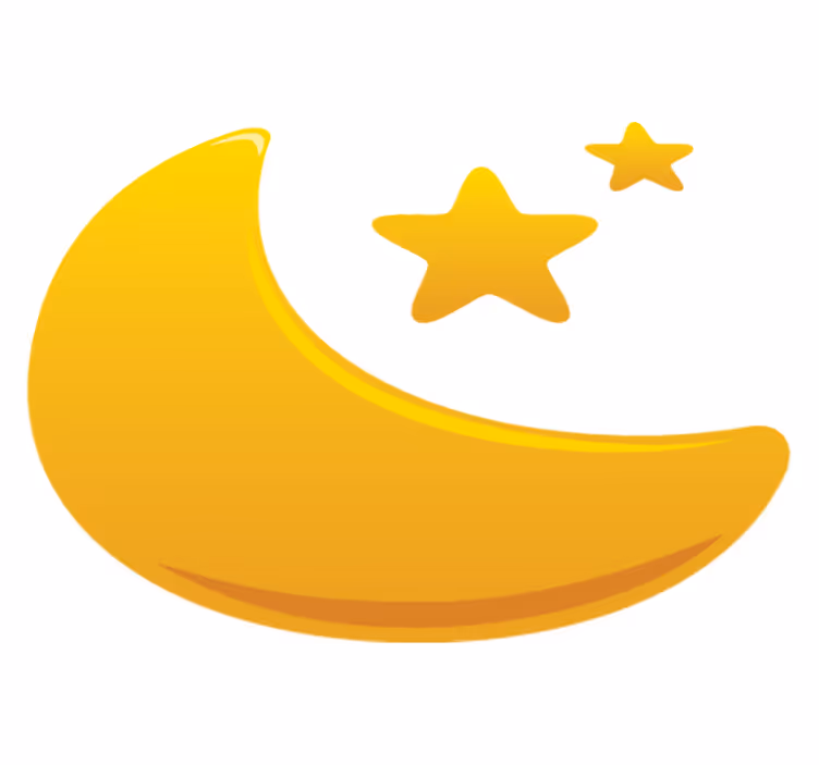 Detský vinylový koberec polmesiac a hviezdy - Tenstickers