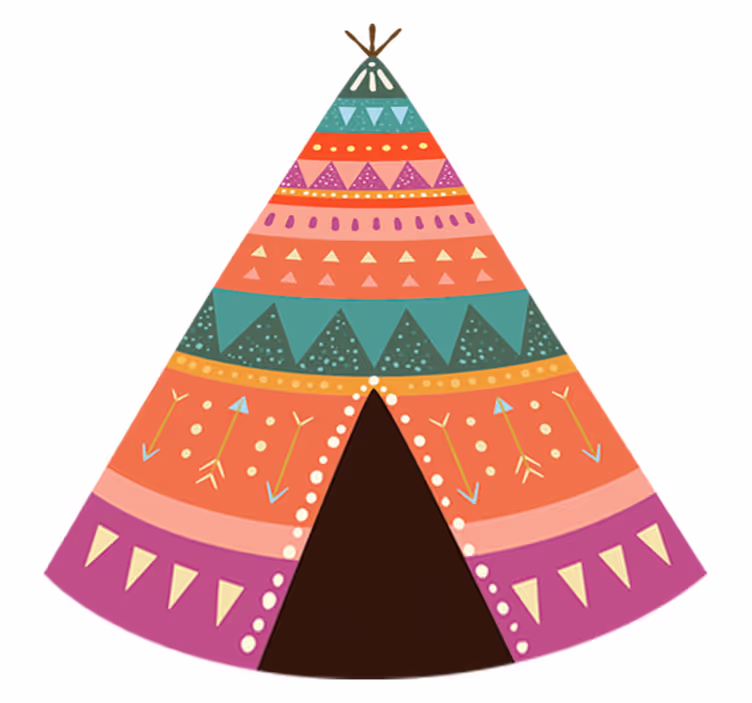 Detský vinylový koberec s indickým vzorom - Tenstickers