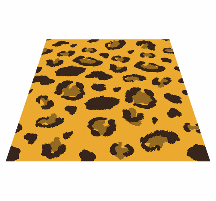 Vinylový koberec do spálne s leopardím vzorom - Tenstickers