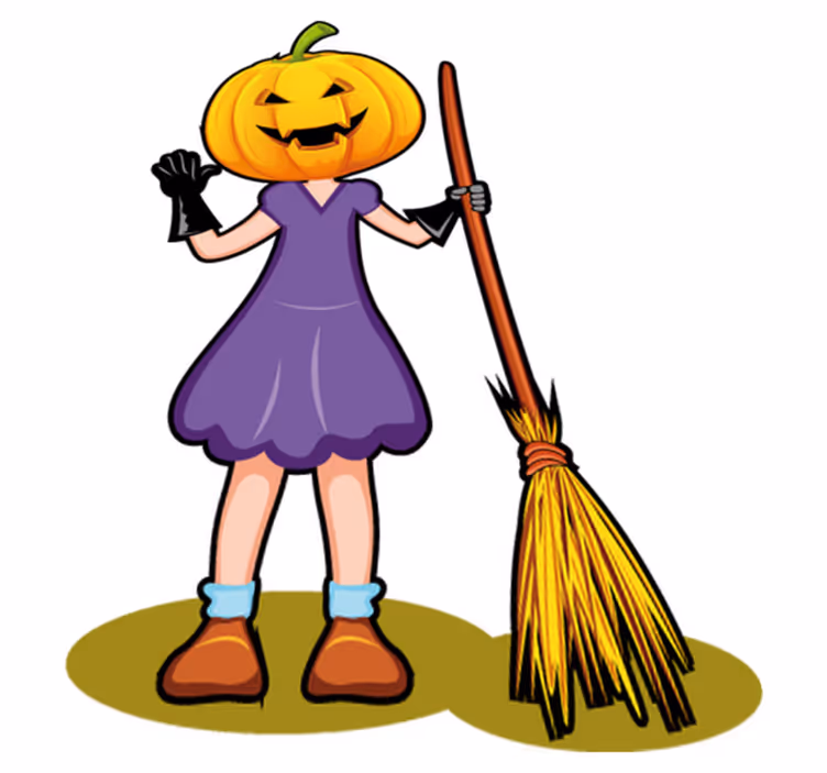 Detský vinylový koberec s halloweenskou ilustráciou - Tenstickers