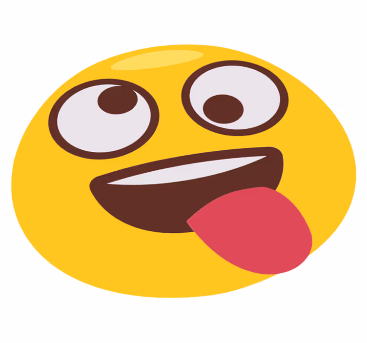 Detský vinylový koberec hravá emoji tvár - Tenstickers