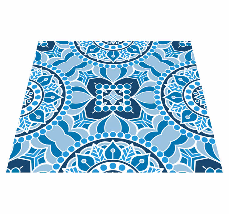 Vinylový koberec do kúpeľne v mandala štýle - Tenstickers