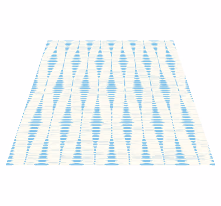 Vinylový koberec s geometrickými tvarmi svetlomodrý ikat - Tenstickers